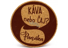Nekupto Cork Coaster Coffee or tea? Shot 10 cm