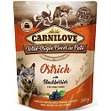 Carnilove Dog Pouch Paté Ostrich with Blackberries Grain-Free Pouches for Adult Dogs 300 g