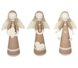 Jute angel with lace 37 cm for standing 1 piece