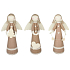 Jute angel with lace 37 cm for standing 1 piece