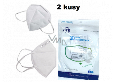 Ryk 3D Oral Protective Respirator 4-layer KN 95 face mask 2 pieces