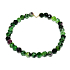 Anyolite / Ruby in Zoisite facet bracelet elastic natural stone, ball 5 mm / 16-17 cm, relieves in times of sadness