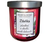 Heart & Home Fresh grapefruit and blackcurrant soy scented candle with Zdeněk's name 110 g