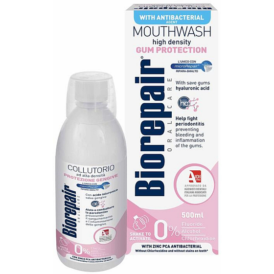 Biorepair Gum Protection antibacterial mouthwash for gum protection 500 ml