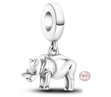 Charm Sterling silver 925 Rhino, animal bracelet pendant