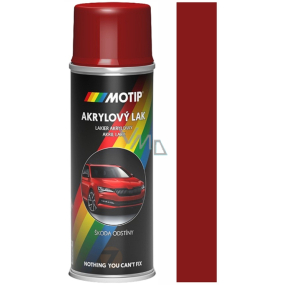 Motip Skoda Acrylic car paint spray SD 8290 Red Romance 200 ml