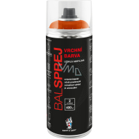 BALSPREJ top universal acrylic spray paint, RAL 2009 traffic orange, 400 ml