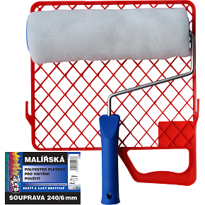 BARVY A LAKY HOSTIVAŘ Vestan complete painting roller with handle and grid, 240 mm