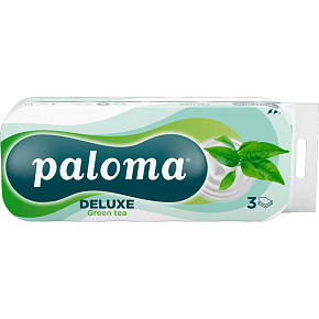 Paloma 3-ply Toilet Paper Green Tea, 10 Rolls