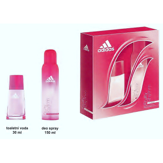 Adidas Fruity Rhythm eau de toilette 30 ml + deodorant spray 150 ml, gift set for women