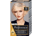 Loreal Paris Préférence Féria Hair Color 102 Very Very Light Blonde Iridescent