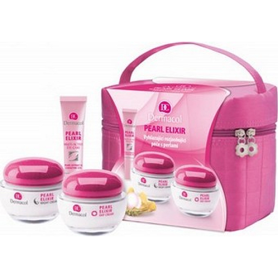 Dermacol Pearl Elixir day cream 50 ml + night cream 50 ml + eye care 15 ml, cosmetic set