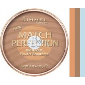 Rimmel London Match Perfection Bronzer Powder 001 Light 15 g