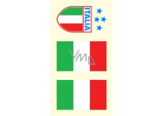 Arch tattoo decals on face and body Italy flag 3 motif