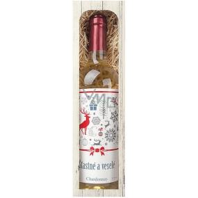 Bohemia Gifts Chardonnay Happy and merry 0.75 l, gift wine