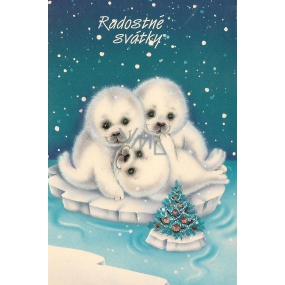 Nekupto Greeting Card Joyful Holidays-Seal