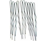 Duko Hair Clips Silver 7 cm 10 pieces 527N