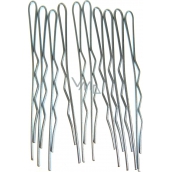 Duko Hair Clips Silver 7 cm 10 pieces 527N