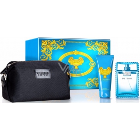 Versace Eau Fraiche Man eau de toilette 100 ml + shower gel 100 ml + cosmetic bag, gift set