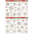 Window foil without glue flakes silver 31 x 22 cm