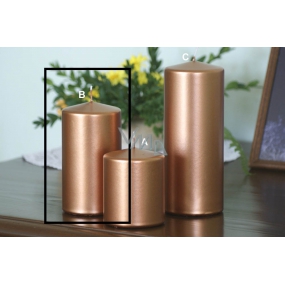 Lima Metal Serie candle copper cylinder 80 x 150 mm 1 piece