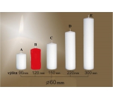 Lima Smooth Red Candle Cylinder 60 x 120 mm 1 piece
