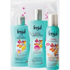Fenjal Vitality body lotion 200 ml + deodorant spray 150 ml + shower cream 200 ml, cosmetic set