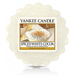 Yankee Candle Spice White Cocoa - Spicy white cocoa fragrant wax for aroma lamp 22 g