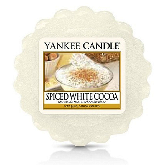 Yankee Candle Spice White Cocoa - Spicy white cocoa fragrant wax for aroma lamp 22 g