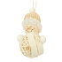 Rattan snowman for hanging 11cm No.1