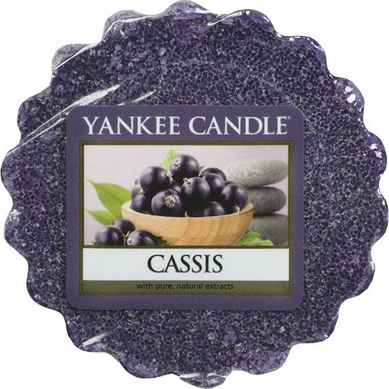 Yankee Candle Cassis - Blackcurrant scented wax for aroma lamp 22 g