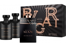 Bvlgari Man In Black perfumed water 60 ml + after shave balm 40 ml + shampoo and shower gel 40 ml, gift set