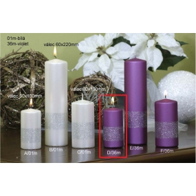 Lima Ribbon lilac candle cylinder 50 x 100 mm 1 piece