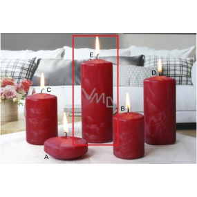Lima Ice candle red cylinder 60 x 150 mm 1 piece