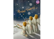 Albi Envelope Playing Card For Christmas, Three Angels, Christopher Carol 15 x 21 cm