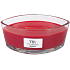 WoodWick Pomegranate - Pomegranate scented candle with wooden wide wick and glass boat lid 453 g