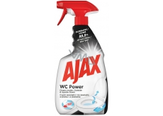 Ajax WC Power Universal cleaner, for cleaning the inside and outside of the toilet, innovative 360-degree head, spray 500 ml