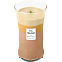 WoodWick Trilogy Golden Treats - Golden delicacies scented candle with wooden wick and lid glass large 609 g