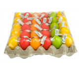 Easter egg candle 5.5 x 4.5 cm on a tray 1 piece random selection