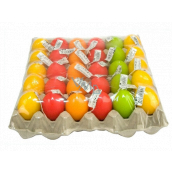 Easter egg candle 5.5 x 4.5 cm on a tray 1 piece random selection