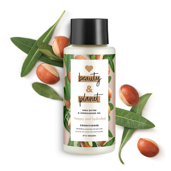 Love Beauty & Planet Shea Butter and Sandalwood Moisturizing Conditioner for dry 400 ml