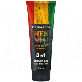 Dermacol Men Agent 3in1 Don't Worry Be Happy Shower Gel for body, face and hair 250 ml