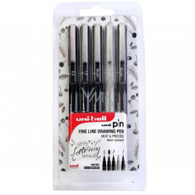 Uni-ball PIN Excellent drawing liner for professional artists and enthusiastic artists, set of liners 5 pieces