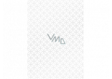 Ditipo Gift wrapping paper 70 x 100 cm White silver ornaments 2 sheets