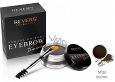 Revers Eye Brow Pomade eyebrow lipstick with argan oil 03 Brown 3 g
