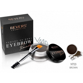 Revers Eye Brow Pomade eyebrow lipstick with argan oil 03 Brown 3 g