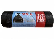 Alufix Economy Trash bags black, 7 µ, 25 liters, 45 x 50 cm, 30 pieces