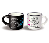 Nekupto Pair of mini cups I love you very much and I love you very much 2 x 100 ml