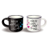 Nekupto Pair of Mini Mugs I Like You Very Much and I Love You Very Much 2 x 100 ml