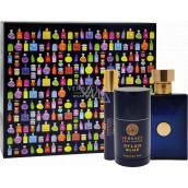 Versace Dylan Blue pour Homme eau de toilette for men 100 ml + deostick 75  ml + eau de toilette 10 ml, gift set - VMD parfumerie - drogerie